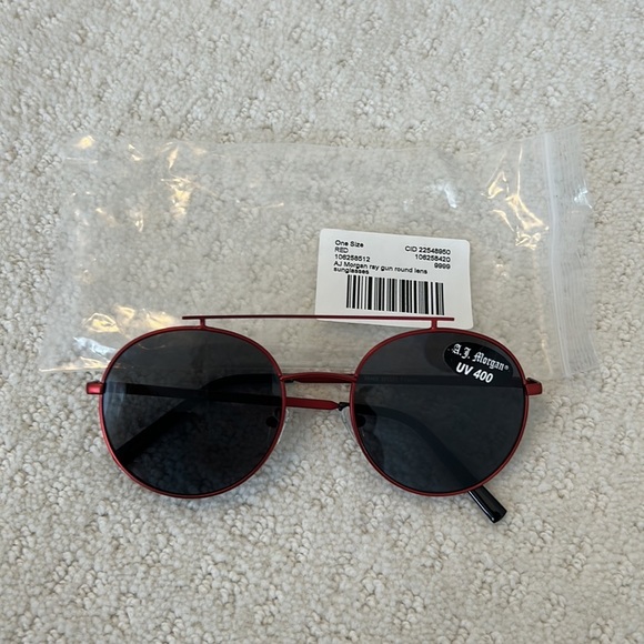 A.J. Morgan Ray Gun Round Lens Sunglasses Red - Picture 3 of 11
